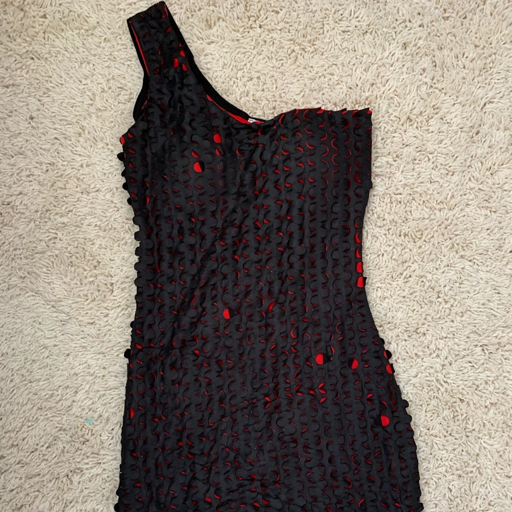 One sleeve club dress